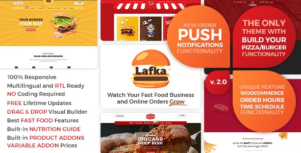 Nulled Lafka v2.4.1 - WooCommerce Theme for Burger Pizza Fast Food Delivery & Restaurant WordPress