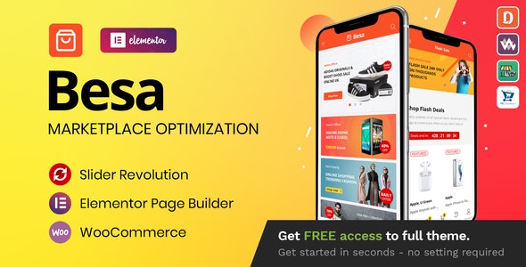 Nulled Besa v1.3.0 - Elementor Marketplace WooCommerce Theme