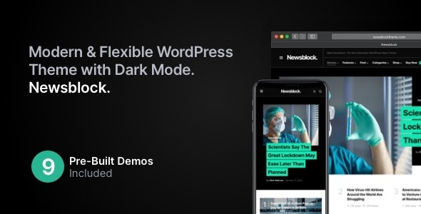 Nulled Newsblock v1.1.4 - News & Magazine WordPress Theme with Dark Mode